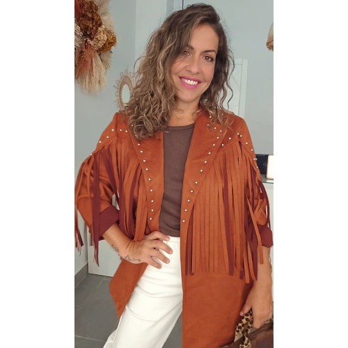 Chaqueta flecos