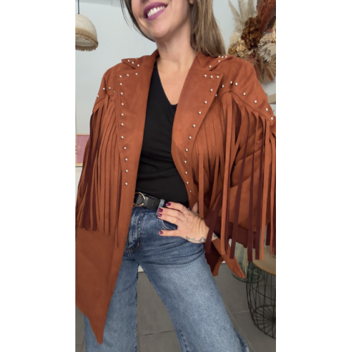 Chaqueta flecos